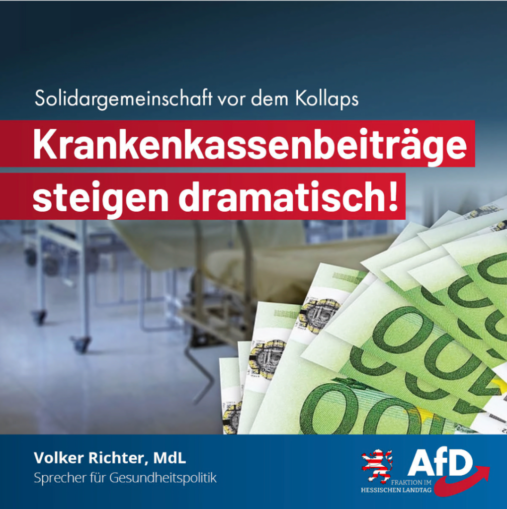 Krankenkassenbeiträge steigen dramatisch AfD