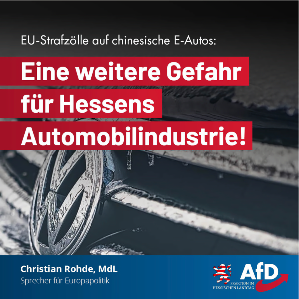 Eine weitere Gefahr für Hessens Automobilindustrie