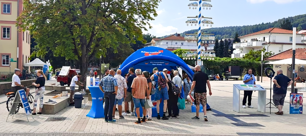 AfD Bad Orb Info-Stand