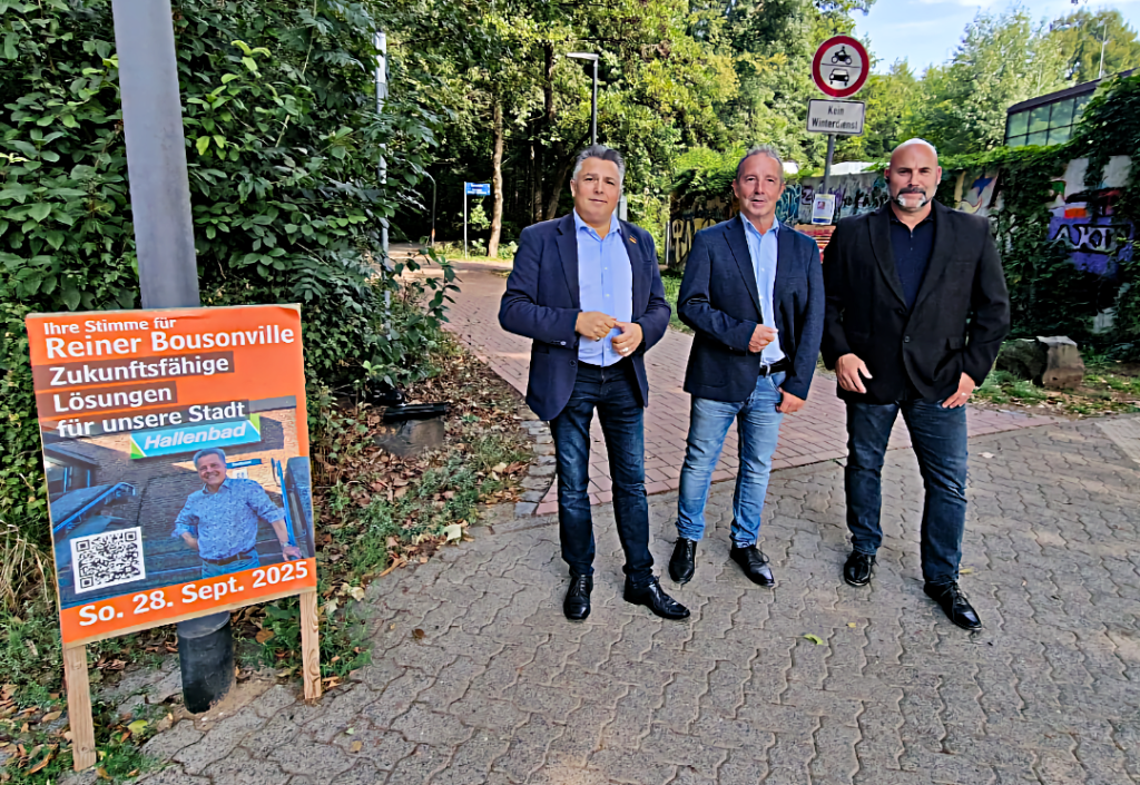 AfD Erlensee Hallenbad Bürgermeisterwaahl