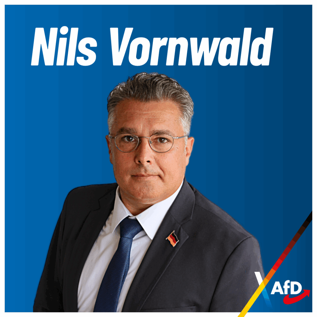 AfD Nils Vornwald Brüchköbel Bürgermeisterkandidat