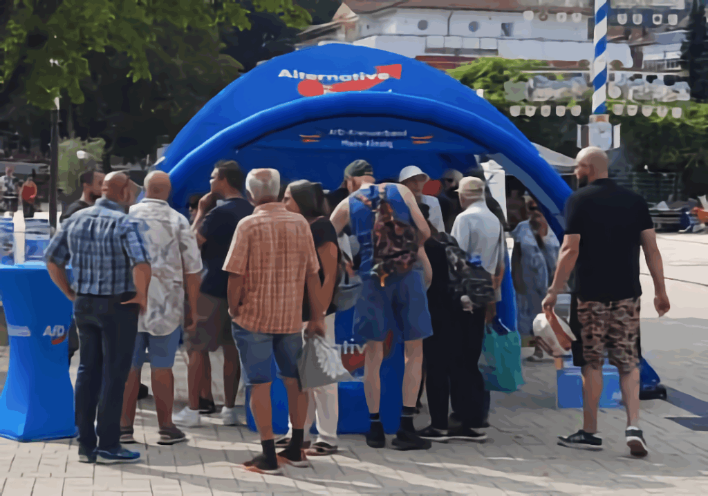 AfD Infostand Bad Orb 11. Oktober