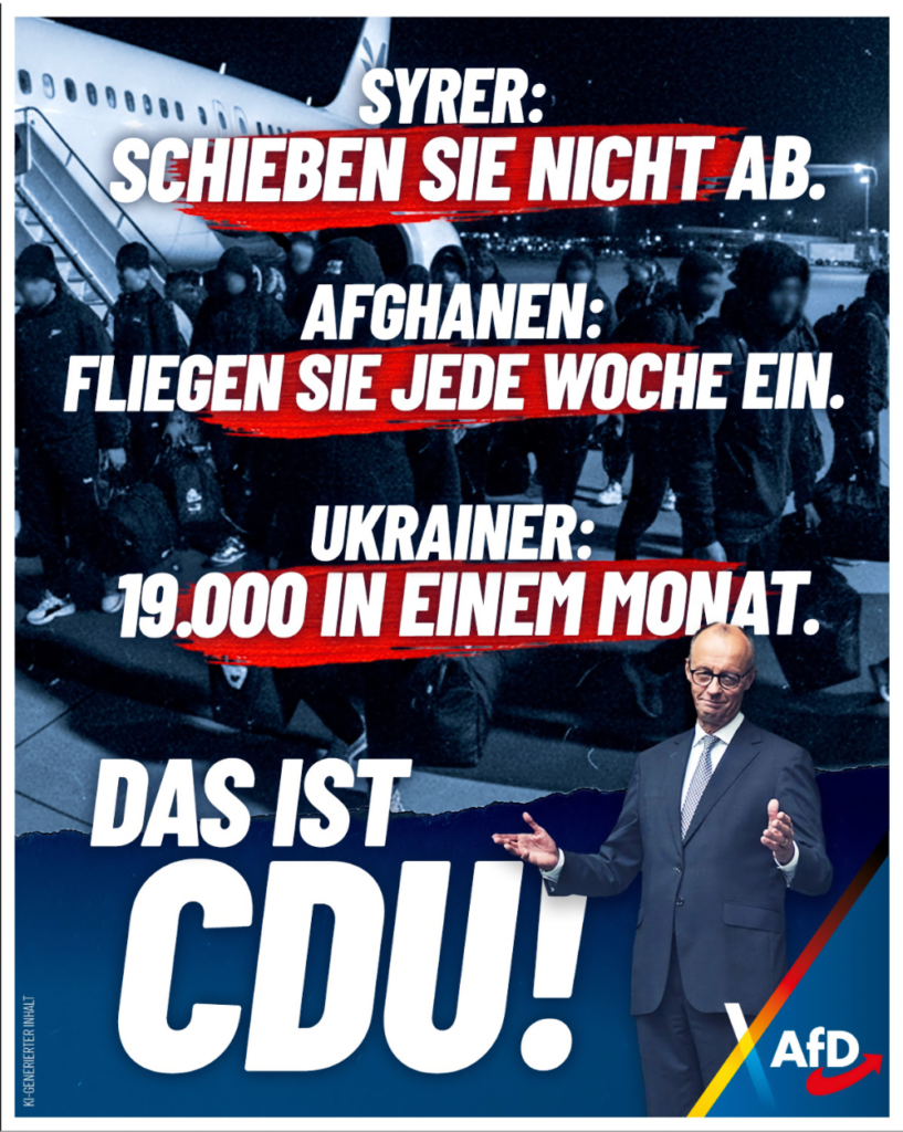 AfD CDU schiebt keine Syrer ab, fliegt Afghanen ein