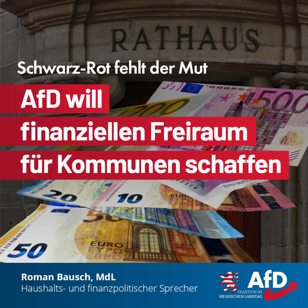 AfD will finanziellen Freiraum für Kommunen schaffen
