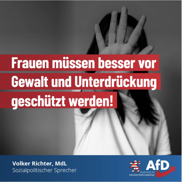 AfD Frauen müssen besser vor Gewalt und Unterdrückung geschützt werden!