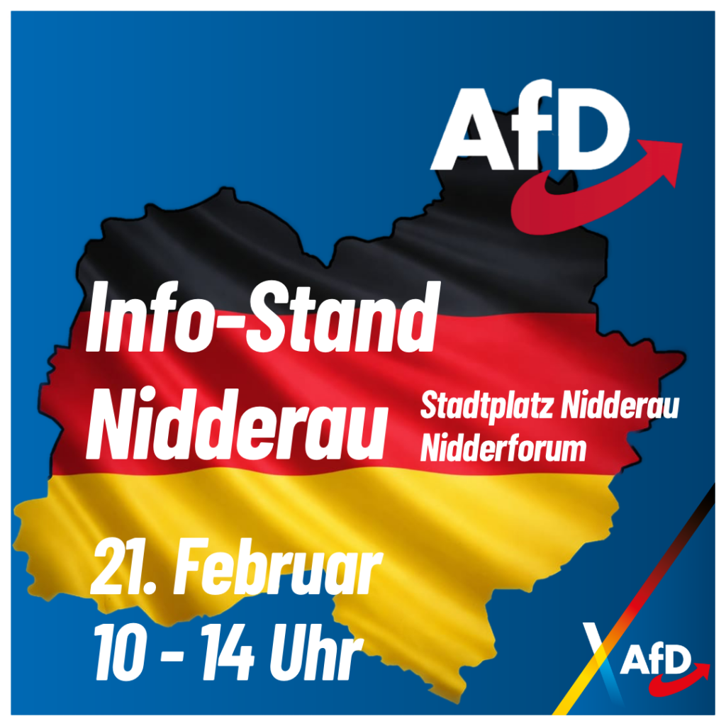 AfD Nidderau Infostand 21. Februar