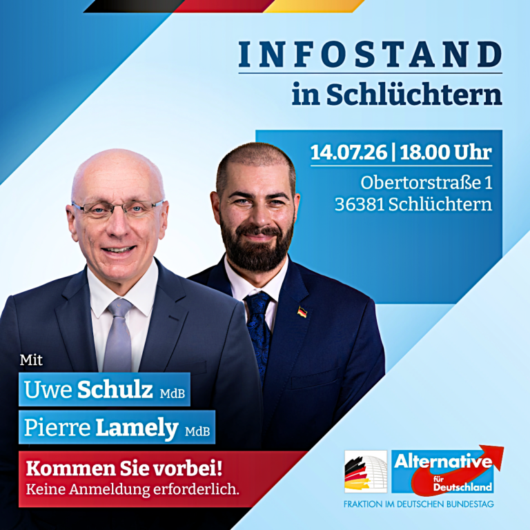 AfD Schlüchtern Bundestagsabgeordnete Landesgruppe Hessen Lamely Schulz
