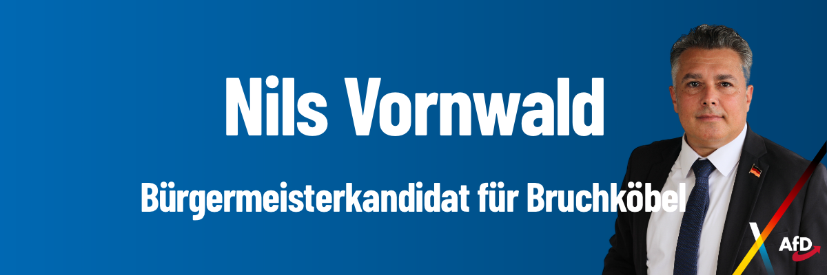 Nils Vornwald Bruchköbel Bürgermeisterkandidat AfD